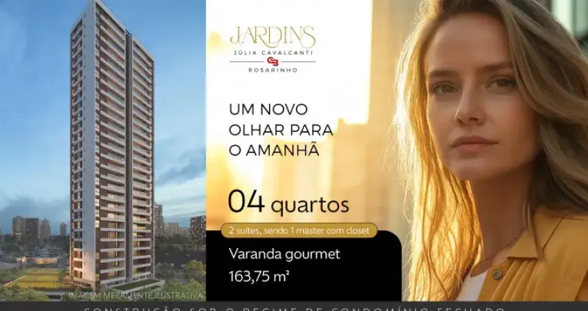 Grande lançamento no rosarinho | apartamento 4 quartos 3 suítes 163m² 3 vagas