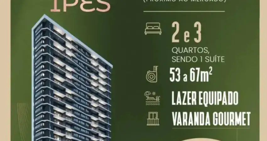 Praça dos ipês  apartamentos de 2 quartos com varanda gourmet e estrutura completa na encruzilhada