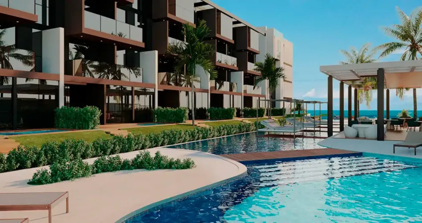 Naturê eco residência  2 quartos com cobertura privativa, piscina e vista em muro alto