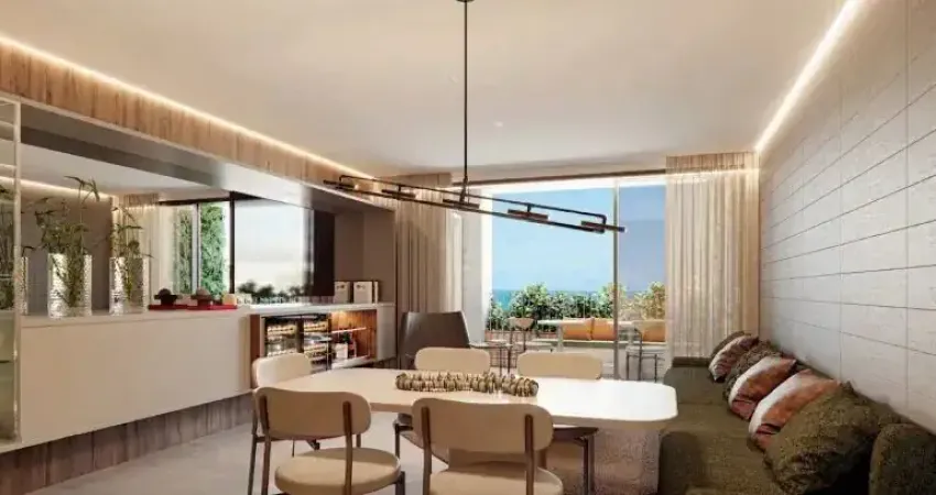 Unique paiva 2 suítes com 101m², varanda gourmet e pé na areia na reserva do paiva