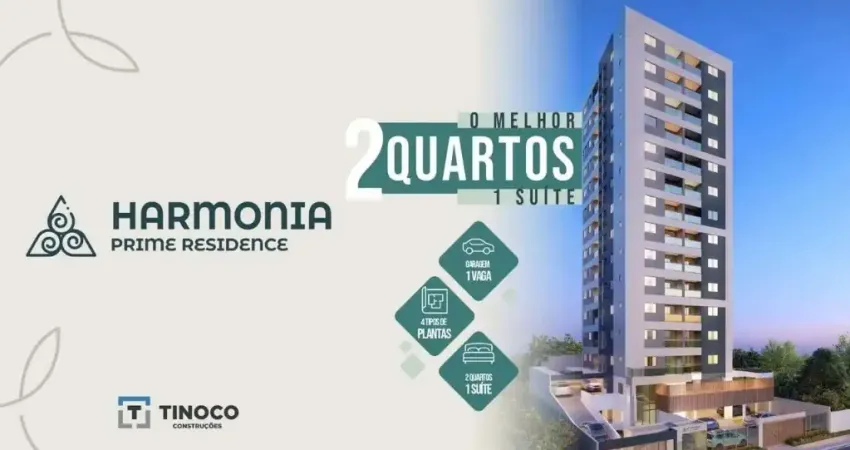 Em-edf. harmonia prime residence - 2 quartos, 1suíte, varanda , 1 vaga-oportunidade em casa amarela