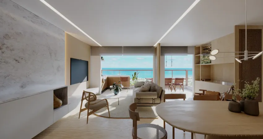 Ebo- edf. Sky beach living | 128m² em paulista | vista mar | 4 quartos| planta flexível