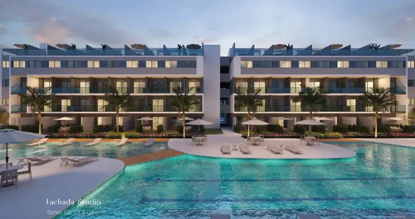 Boulevard Carneiros Studios e Apts de 1 a 3 Quartos com Lazer Estilo Resort e Acesso à Praia