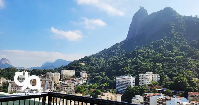 Vendo lindo studio com varanda no humaitá, 32m² com linda vista, infra completa no prédio
