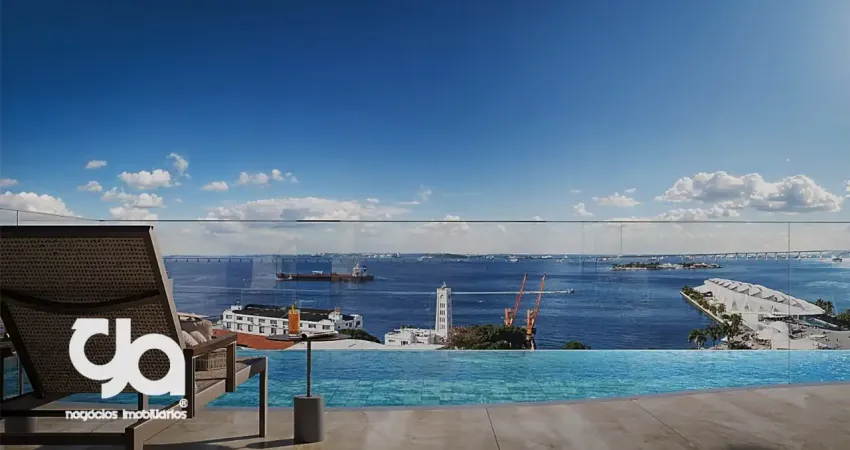 Vendo lindo studio de 33m² com linda vista da praça mauá e infraestrutura completa, piscina no rooftop