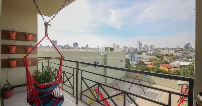 Apartamento semimobiliado de 3 quartos com sacada e churrasqueira em Chapecó
