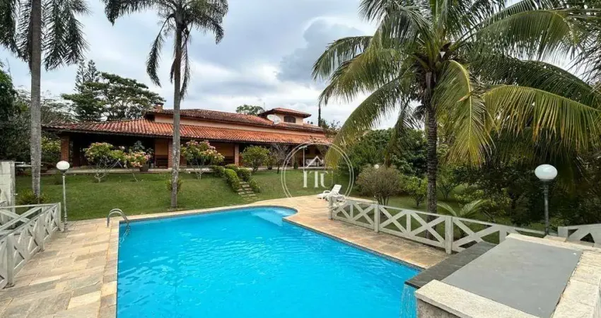 Chácara com 4 quartos, 2500 m² - venda por r$ 3.200.000 ou aluguel por r$ 17.883/mês - chácara residencial paraíso marriot - itu/sp