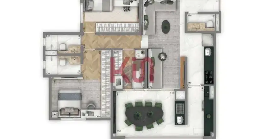 Apartamento de luxo com 3 quartos e 2 vagas na vila regente feijó, são paulo-sp!