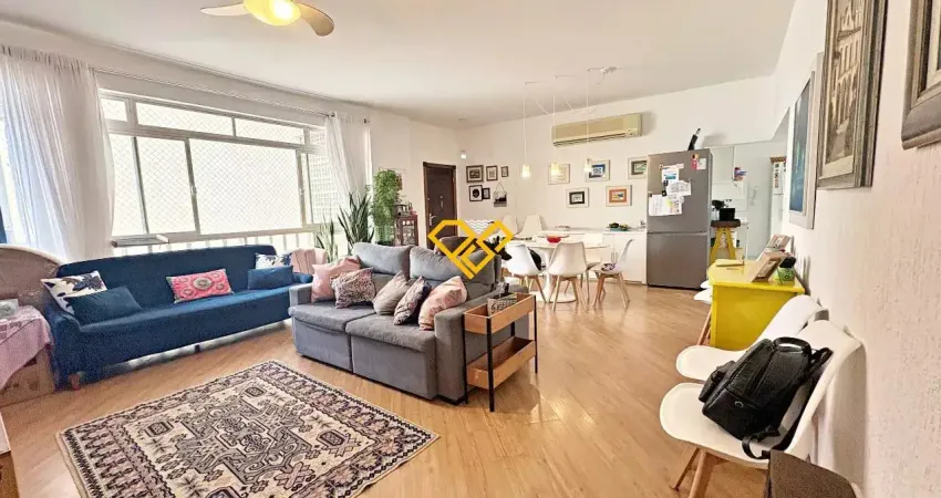 2 quartos sendo 1 suíte +dep revertida 110m² - vista ao mar - gonzaga - santos