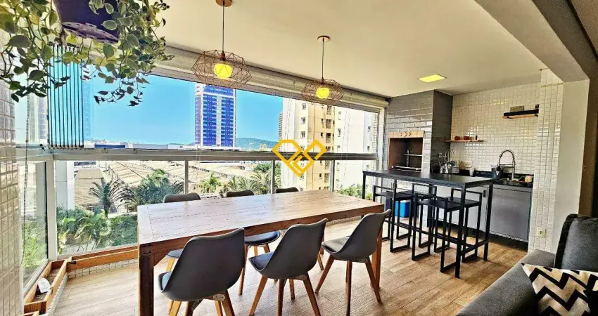 3 quartos sendo 1 suíte , varanda gourmet ,2 vagas , lazer completo - porto cidade - ponta da praia - santos