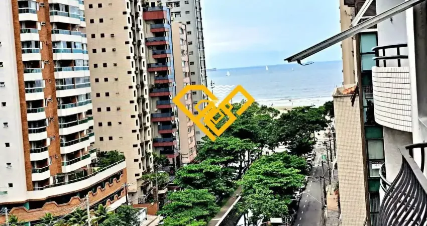 3 quartos sendo 1 suíte + dep completa ,vista ao mar - pompéia - santos