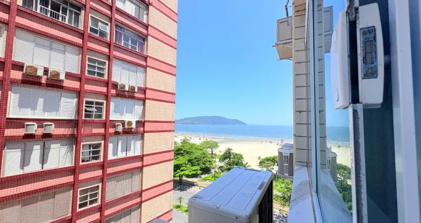 2 quartos ,1 wc ,1 vaga ,vista ao mar,reformado - pompéia- santos