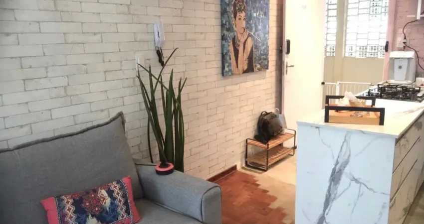 Studio 37m2 ,quadra da praia acesso a praia, 1 vaga suficiente,porteira fechada - boqueirão - santos