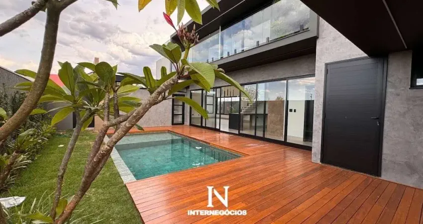 Sobrado de alto padrão à venda no jardins de monet thermas residence 4 suítes e piscina