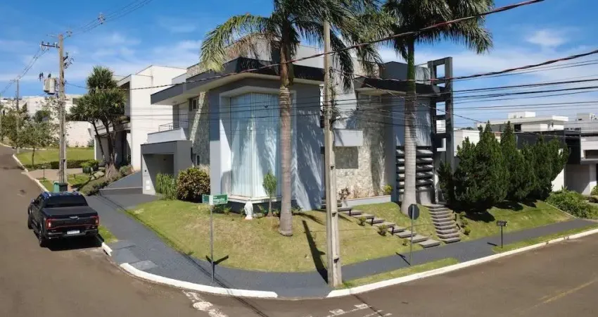 Imponente sobrado de esquina à venda no condomínio ecogarden residence  maringá