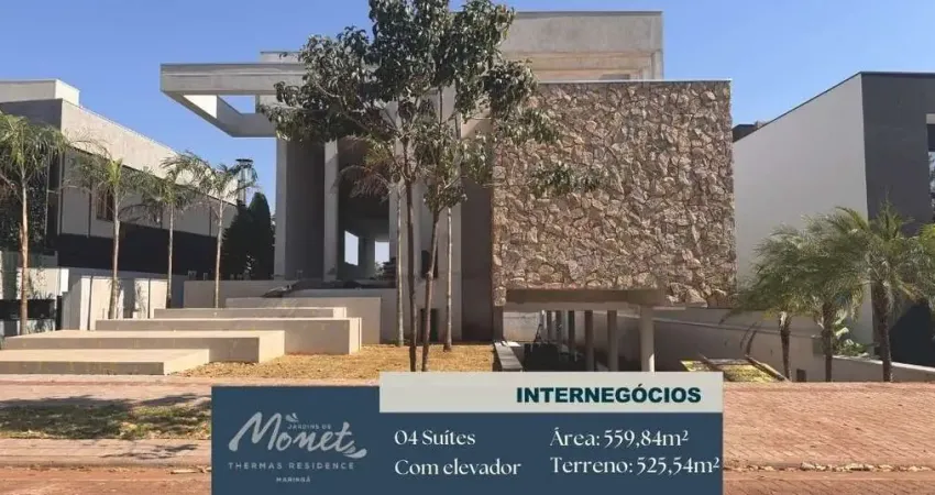 Sobrado de luxo no jardins de monet  4 suítes, elevador e piscina