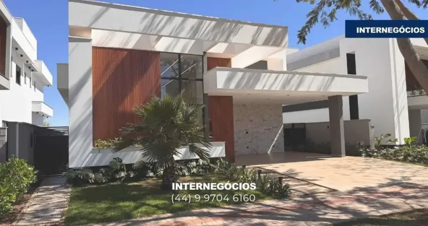 Casa térrea à venda no jardins de monet  nova, nunca habitada | 3 suítes, piscina, espaço gourmet e home office.