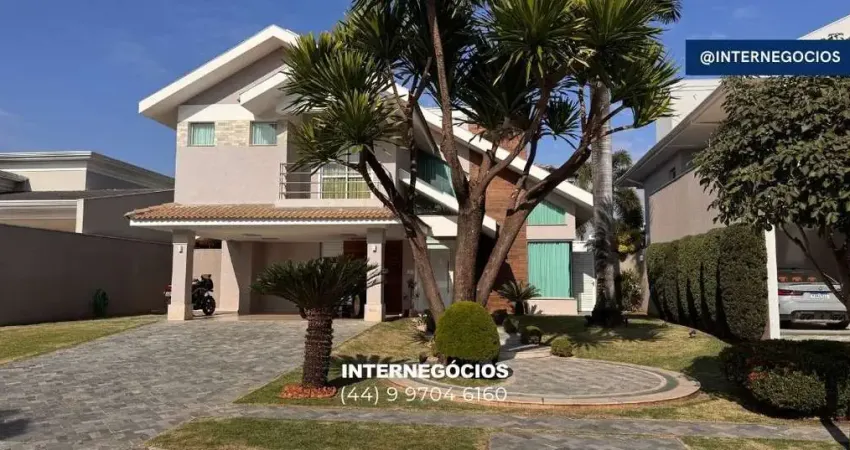 Casa de luxo em maringá no parthenon | 605m², 5 suítes, piscina com spa e área gourmet