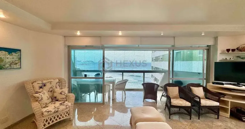 Apartamento frente mar com varanda e lazer na praia das asturias, guaruja