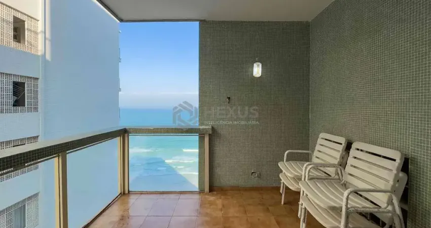 Apartamento frente mar com varanda e vista mar na praia das pitangueiras, guaruja