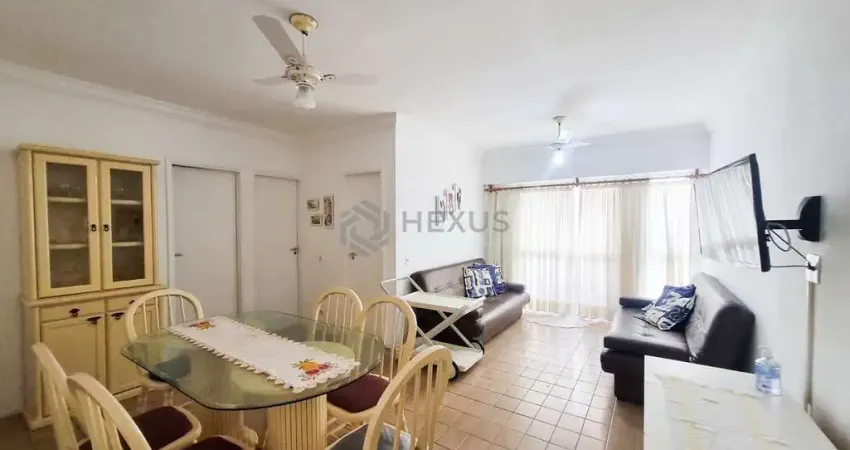 Apartamento mobiliado com varanda e vista livre a uma quadra da praia das pitangueiras, guaruja