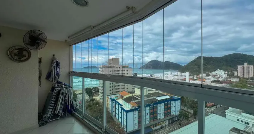 Apartamento com varanda gourmet e vista para o mar na praia do tombo, hexus