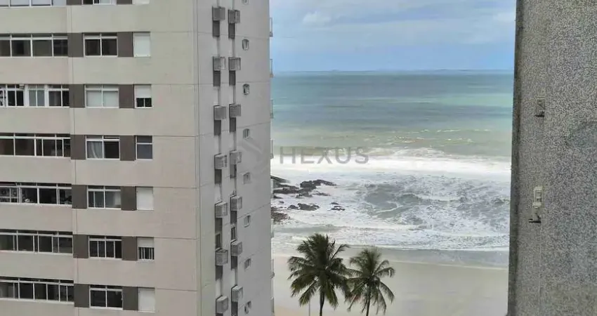 Apartamento com vista mar na quadra mar da praia das pitangueiras, guaruja