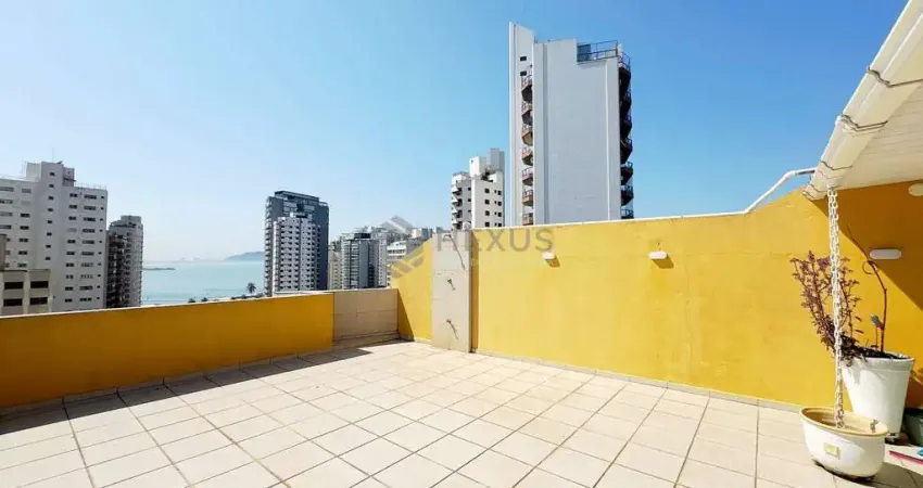 Cobertura com vista mar a duas quadras da praia das asturias, guaruja