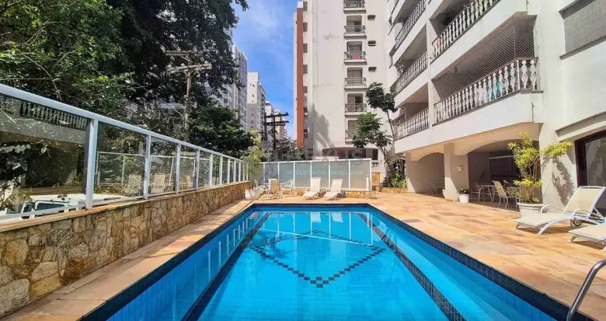 Apartamento com varanda e lazer na praia das pitangueiras, guaruja