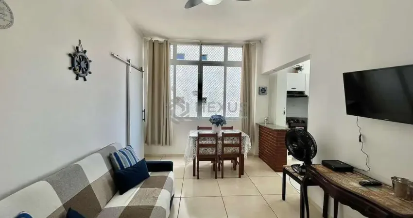 Apartamento mobiliado a uma quadra da praia das pitangueiras, guaruja