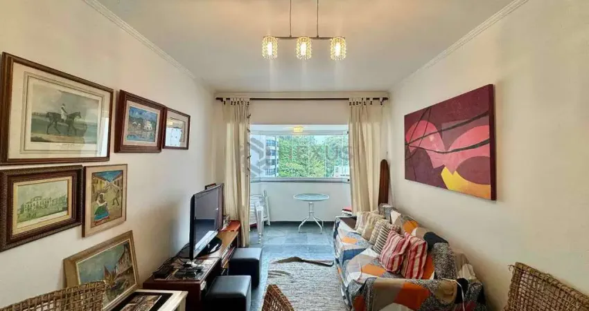 Apartamento na praia das pitangueiras na quadra do mar, 2 quartos, 1 vaga, hexus.