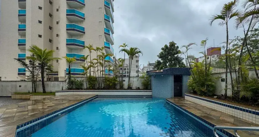 Apartamento frente rua com varanda e lazer na praia das asturias, guaruja