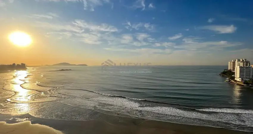 Cobertura frente mar com piscina e churrasqueira na praia das asturias, guaruja
