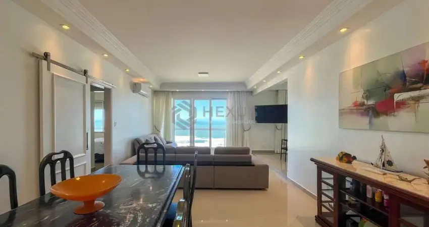 Apartamento frente mar, reformado com varanda e vista mar, pitangueiras, guaruja