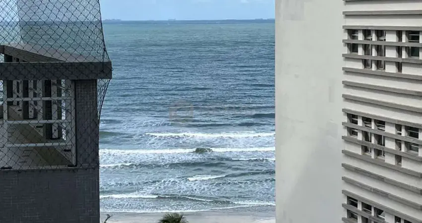 Apartamento com vista mar na quadra-mar da praia das pitangueiras, guaruja