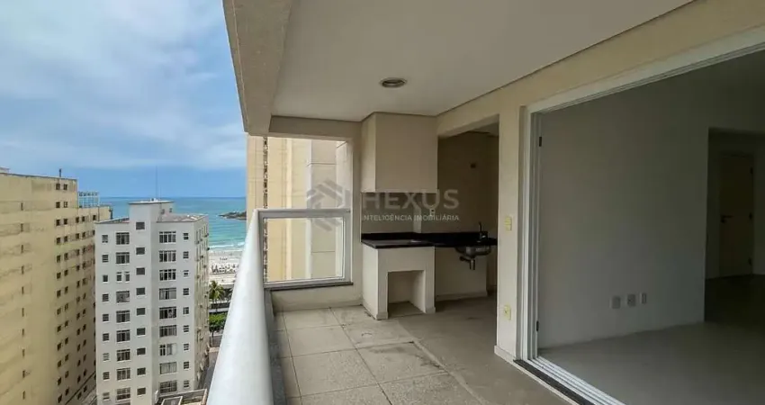 Apartamento com varanda gourmet, vista mar e lazer na quadra mar da praia das pitangueiras, guaruja