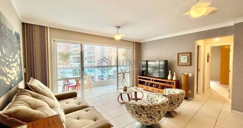 Apartamento com varanda, lazer e vista mar na quadra mar da praia das asturias, guaruja