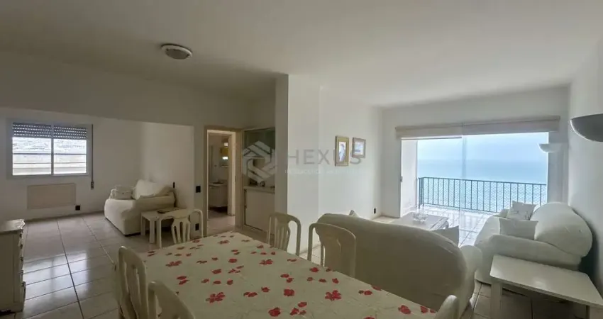 Apartamento frente mar com varanda, vista mar e lazer na praia das pitangueiras, guaruja