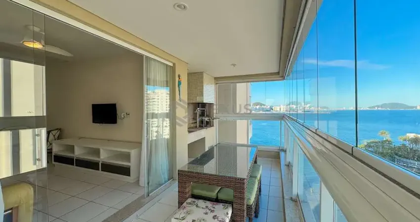 Apartamento frente mar com varanda gourmet e lazer completo na praia das asturias, guaruja