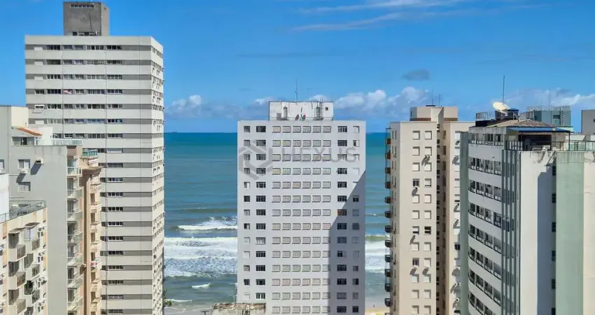 Apartamento com varanda e lazer na praia das pitangueiras, guaruja