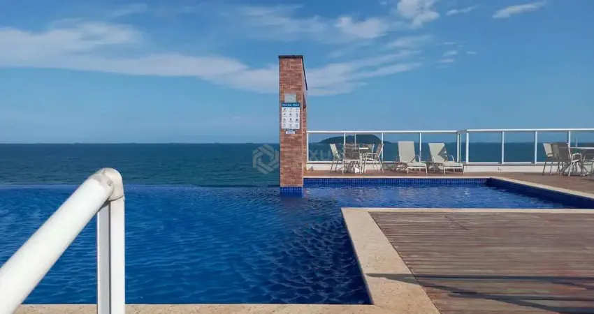 Apartamento garden com varanda gourmet e lazer de clube na beira mar da praia do tombo, guaruja