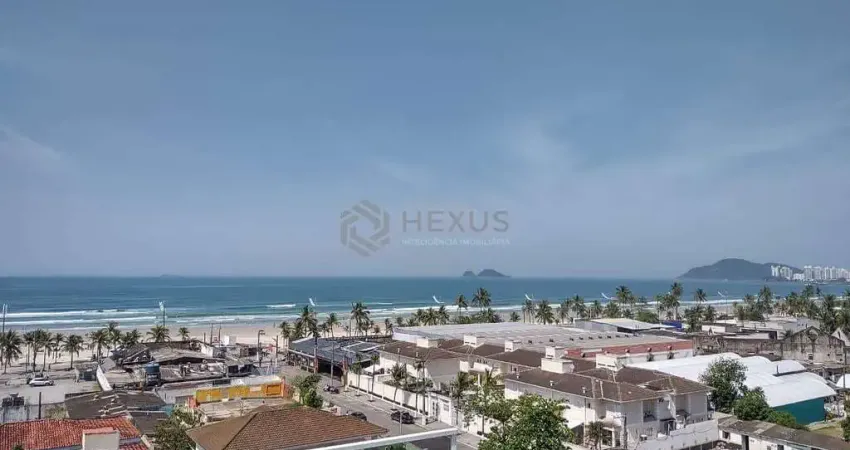 Apartamento com varanda e vista mar na praia da enseada, guaruja