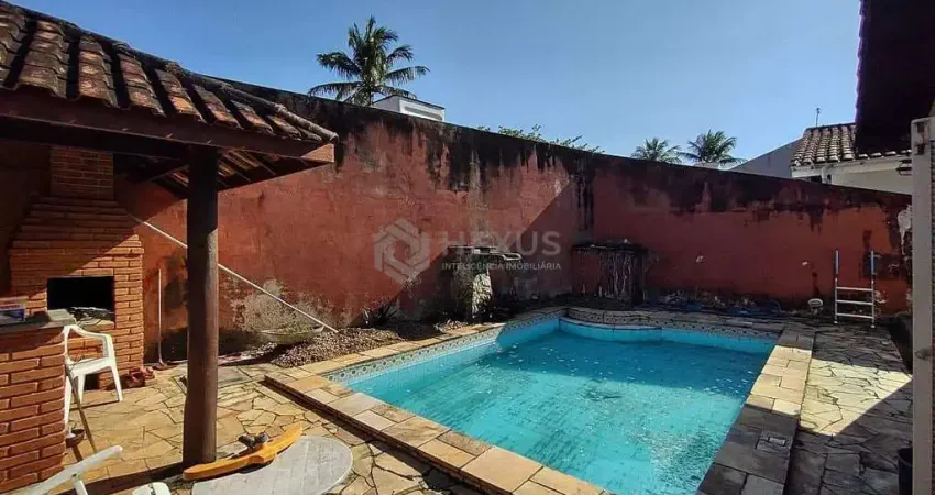 Oportunidade - casa com piscina e churrasqueira no jardim albamar, guaruja