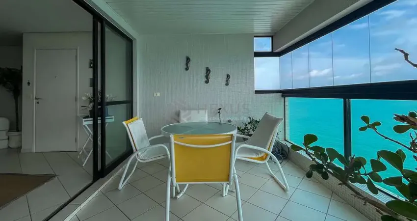 Apartamento frente mar com varanda gourmet e lazer completo na praia das pitangueiras, guaruja