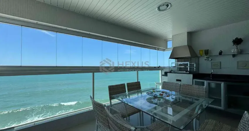 Apartamento reformado frente mar com varanda gourmet e lazer completo na praia das pitangueiras, gu