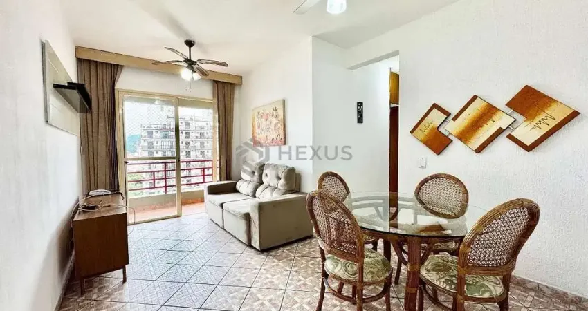 Apartamento com varanda e lazer na praia da enseada, guaruja