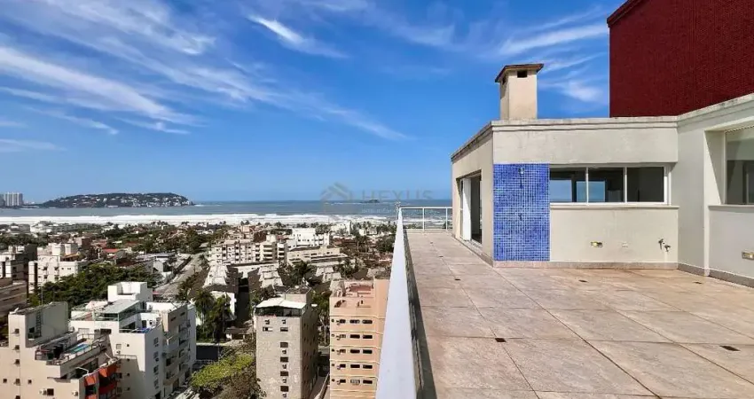 Cobertura triplex com varanda e espaço gourmet na praia da enseada, guaruja