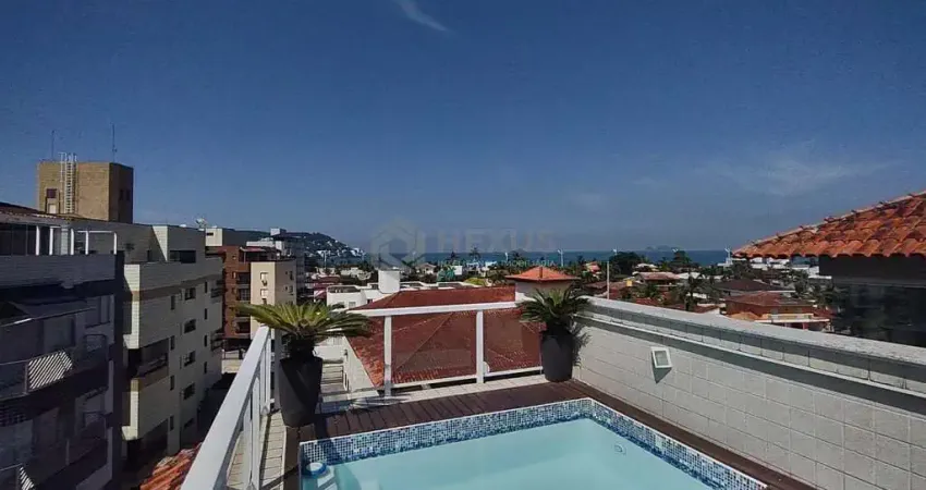 Cobertura penthouse com varanda e lazer na praia da enseada, guaruja