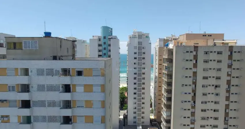 Apartamento com vista mar a uma quadra da praia das pitangueiras, guaruja