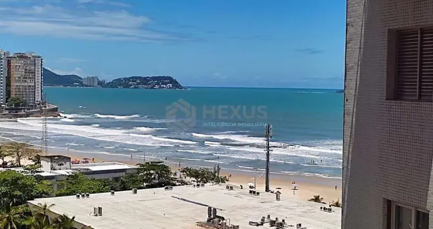 Kitnet com vista mar na beira mar da praia das pitangueiras, guaruja